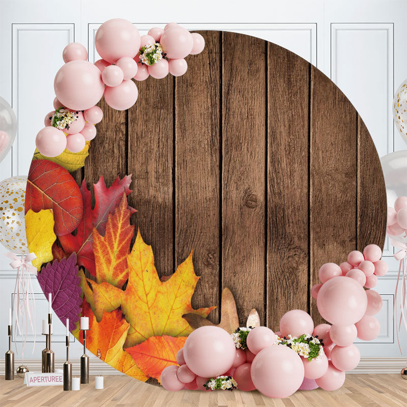 Aperturee Circle Flower Balloons Happy Birthday Backdrop