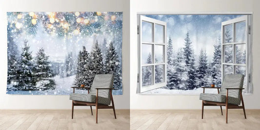 Power Of Christmas Spirit Against Common Winter backdrops