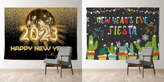 Specific Themed Backdrop Ideas For New Years Eve Party