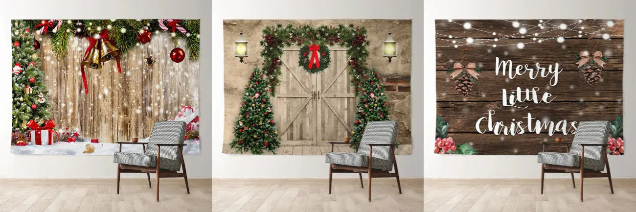 Rustic Wooden Christmas Backdrops For Your Wall Decor