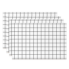 Aperturee - Modern White Black Plaid Dining Set Of 4 Placemats