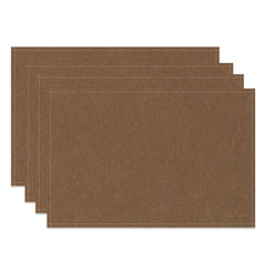 Aperturee - Solid Light Brown Modern Dinner Set Of 4 Placemats