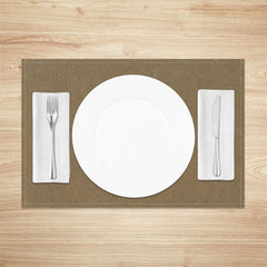 Aperturee - Light Brown Minimalist Modern Set Of 4 Placemats