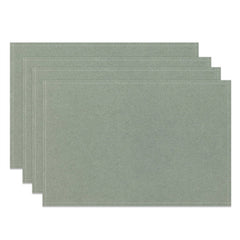 Aperturee - Light Green Minimalist Modern Set Of 4 Placemats