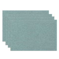 Aperturee - Solid Color Cyan Cloth Dining Set Of 4 Placemats