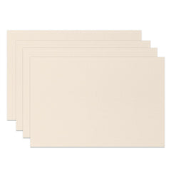 Aperturee - Heatproof Beige Simple Dining Set Of 4 Placemats