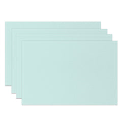 Aperturee - Tiffany Blue Solid Color Dining Set Of 4 Placemats