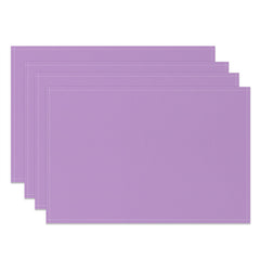 Aperturee - Elegant Purple Solid Color Dining Set Of 4 Placemats