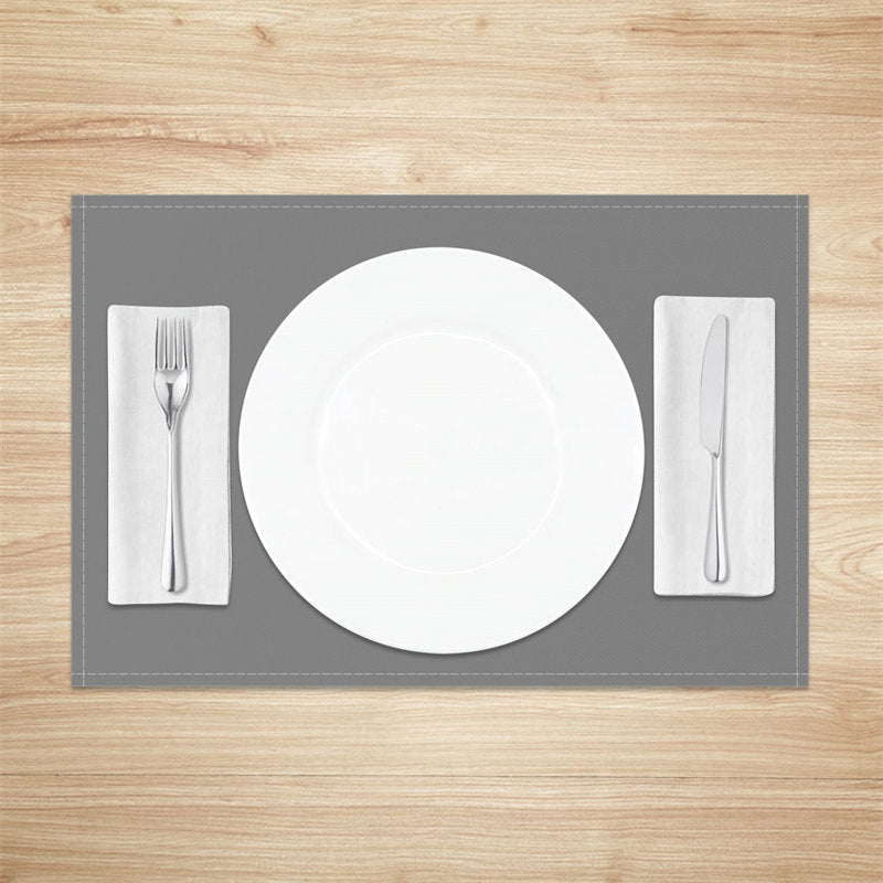 Aperturee - Deep Space Gray Premium Color Set Of 4 Placemats