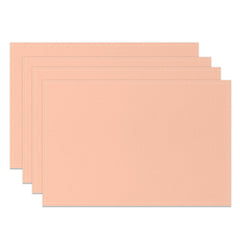 Aperturee - Orange Pink Premium Pure Color Set Of 4 Placemats