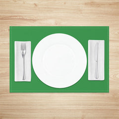 Aperturee - Forest Green Pure Color Spring Set Of 4 Placemats