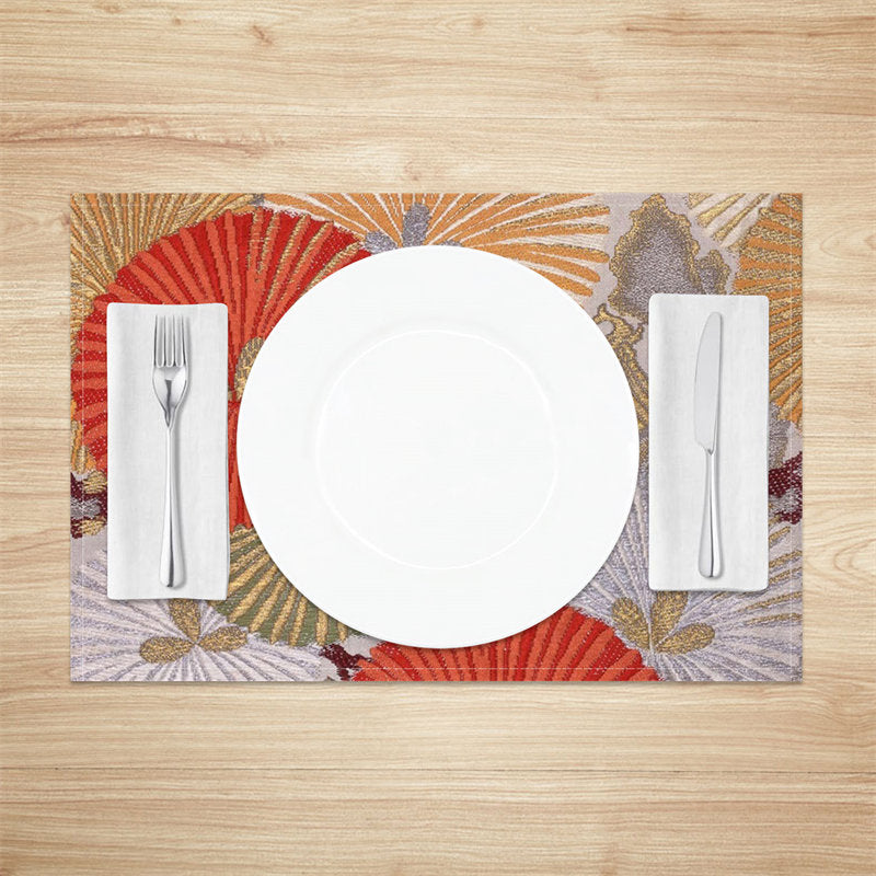 Aperturee - Exquisite Circle Ancient Patterns Set Of 4 Placemats