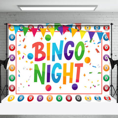 Aperturee - Big Lottery Colorful Ball Bingo Night Party Backdrop