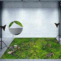 Aperturee - Aperturee Green Natural Forest Landscape Room Set Backdrop