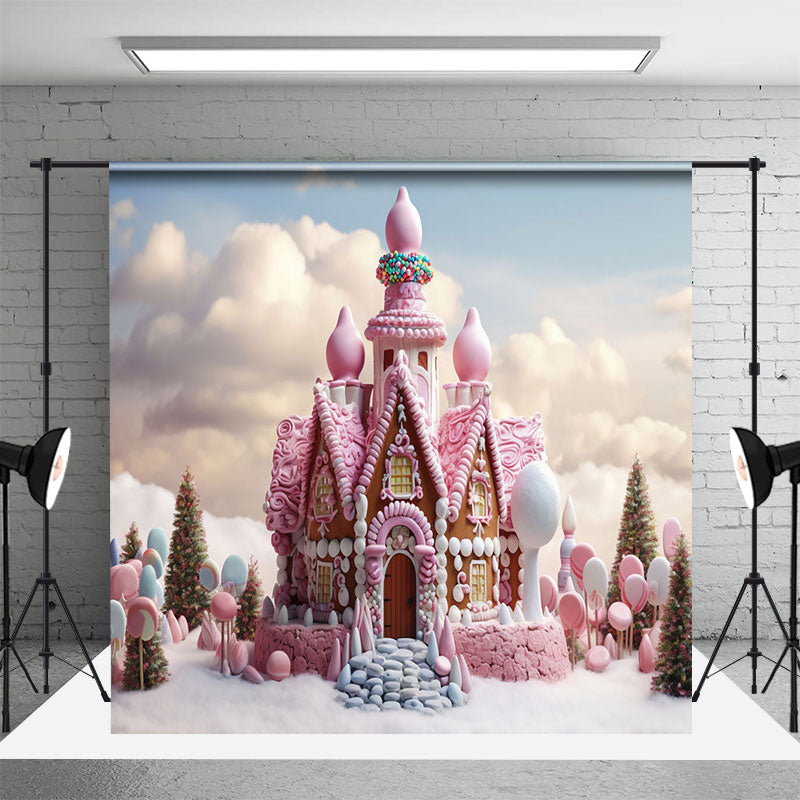 Aperturee - Aperturee Fairy Tale Colorful Candyland Room Set Backdrop