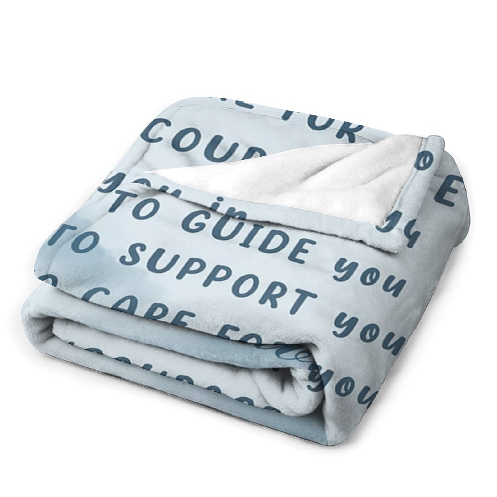 Aperturee - Blue Sky Cloud Godchild Christ Belief Text Blanket