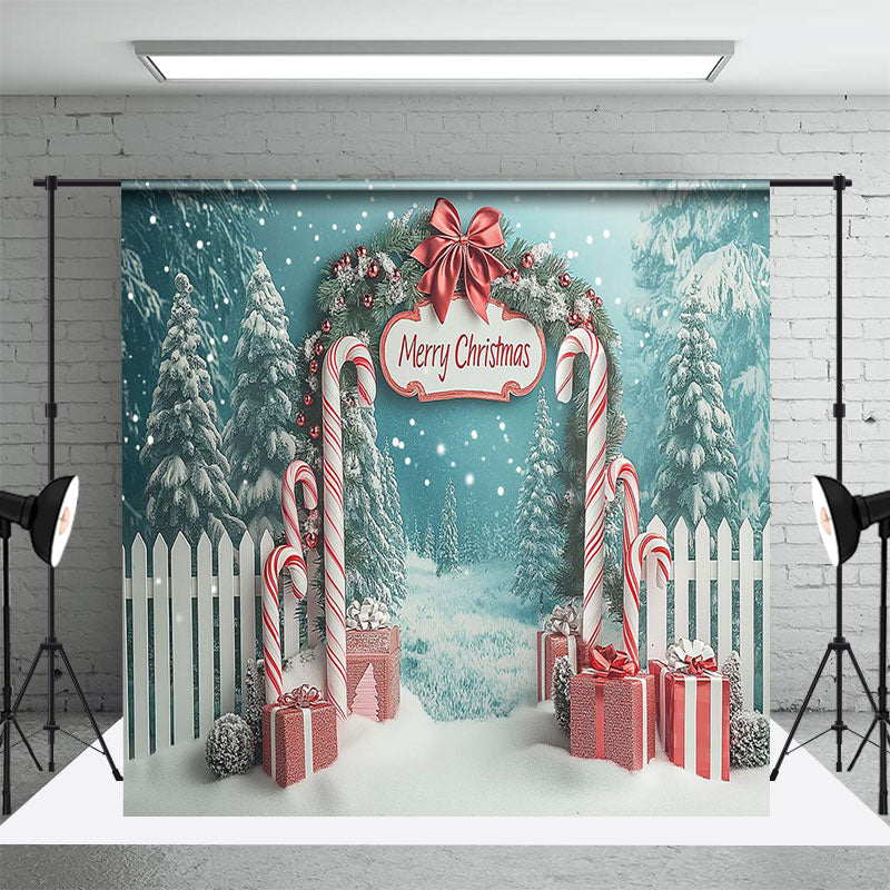 Aperturee - Aperturee Christmas Vibe Pink Window Scene Room Set Backdrop