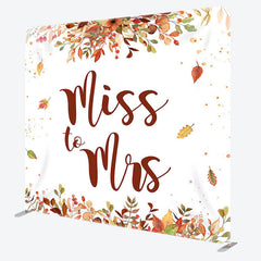 Aperturee Adorable Autumn Leaves Fabric Backdrop Cover for Wedding