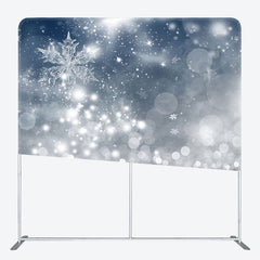 Aperturee - Aperturee Bokeh Snowy Night Christmas Pillow Case Backdrop