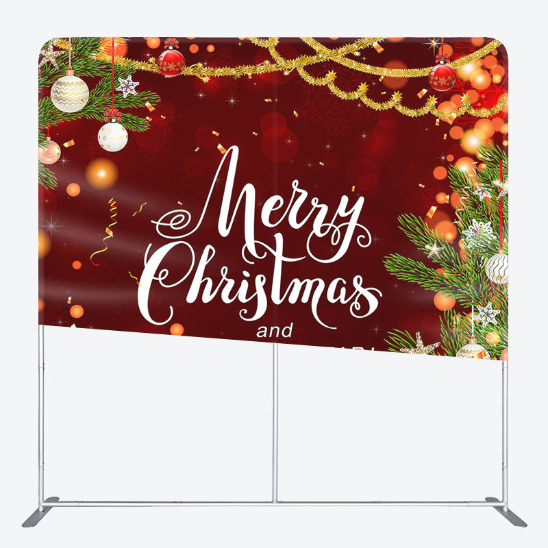 Aperturee - Aperturee Festive Merry Christmas And Happy New Year Backdrop