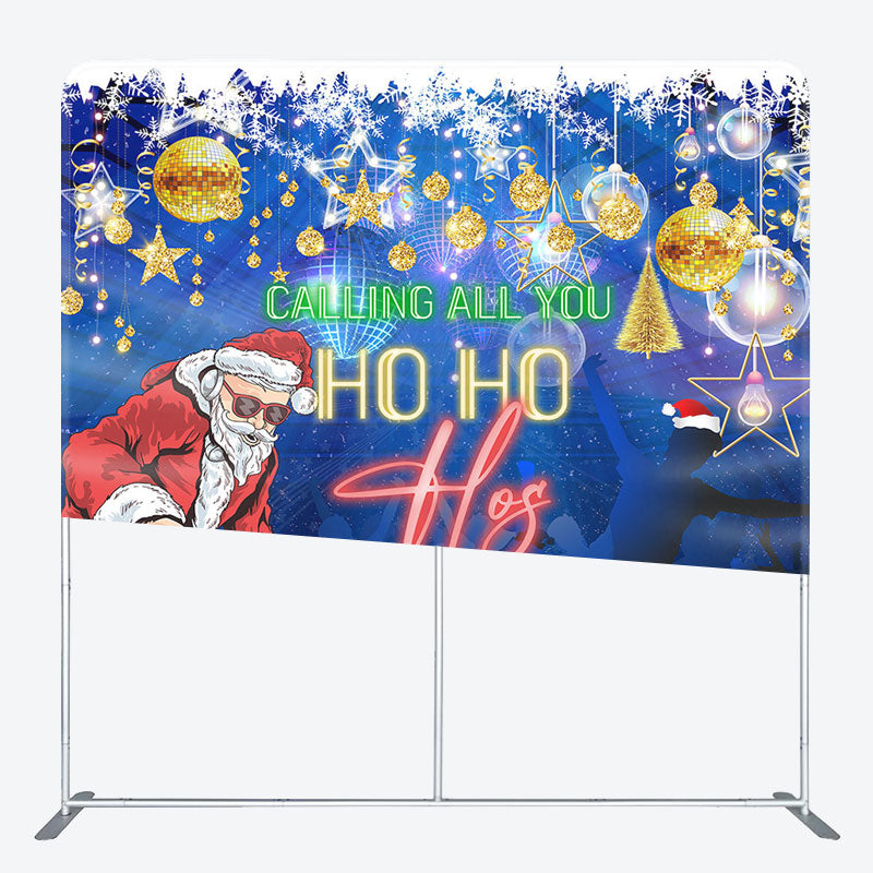 Aperturee - Aperturee Calling Ho Ho Hos Disco Santa Christmas Backdrop