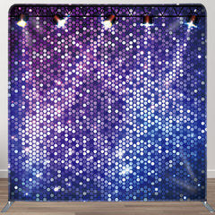 Aperturee - Aperturee Purple And Blue Spotlights Dance Party Backdrop Cover