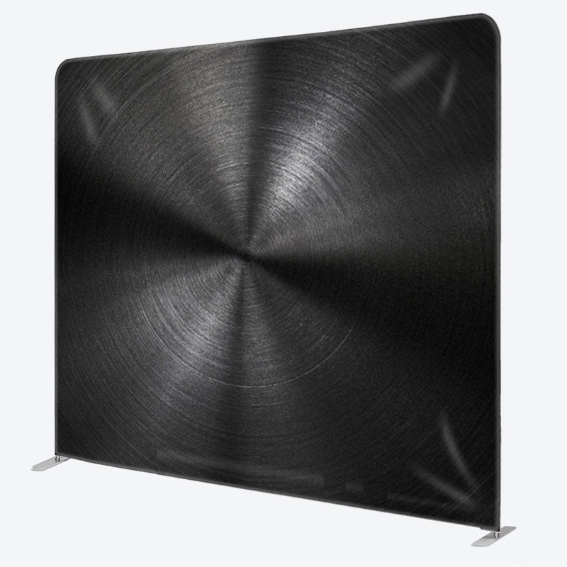 Aperturee - Aperturee Elegant Black CD Texture Fabric Party Backdrop Cover