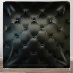 Aperturee Black Leather Style Double-sided Backdrop For Decor