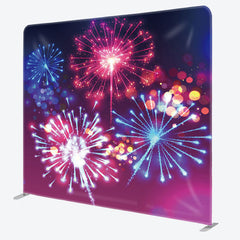 Aperturee - Aperturee Spark Blue Purple Gradient Bokeh Party Backdrop Cover