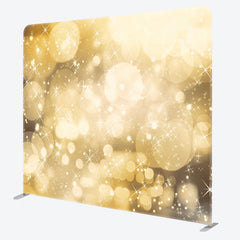 Aperturee - Aperturee Sparkling Warm Light Bokeh Fabric Party Backdrop Cover