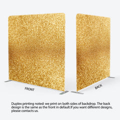 Aperturee - Aperturee Pure Gold Sparkling Backdrop Cover For Party Decor