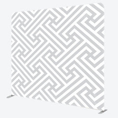 Aperturee - Aperturee Grey Maze Style Pattern White Party Backdrop Decor