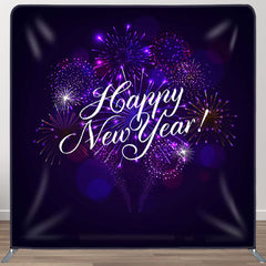 Aperturee - Aperturee Purple Splendid Spark Bokeh Happy New Year Backdrop