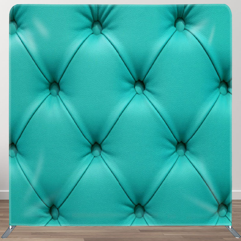 Aperturee - Aperturee Turquoise Tiffany Leather Pattern Backdrop For Party