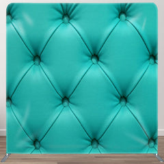 Aperturee - Aperturee Turquoise Tiffany Leather Pattern Backdrop For Party