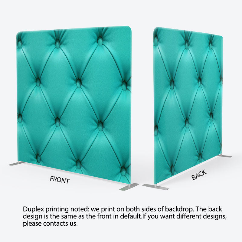 Aperturee - Aperturee Turquoise Tiffany Leather Pattern Backdrop For Party