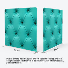 Aperturee - Aperturee Turquoise Tiffany Leather Pattern Backdrop For Party