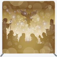 Aperturee - Aperturee Holy Light Nativity Christmas Pillow Case Backdrop