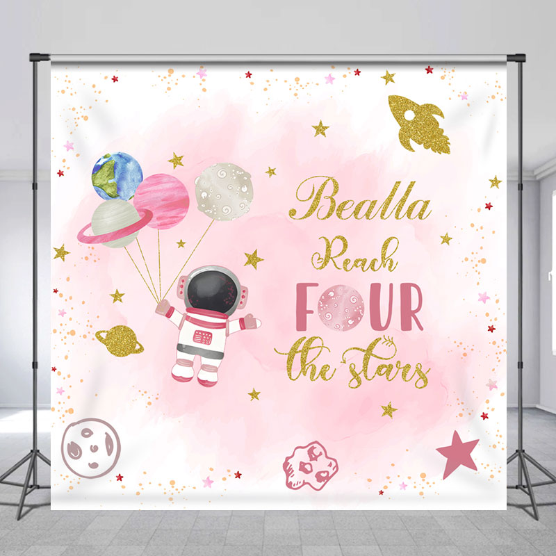 Aperturee - Ready Four The Stars Galaxy Custom Birthday Backdrop