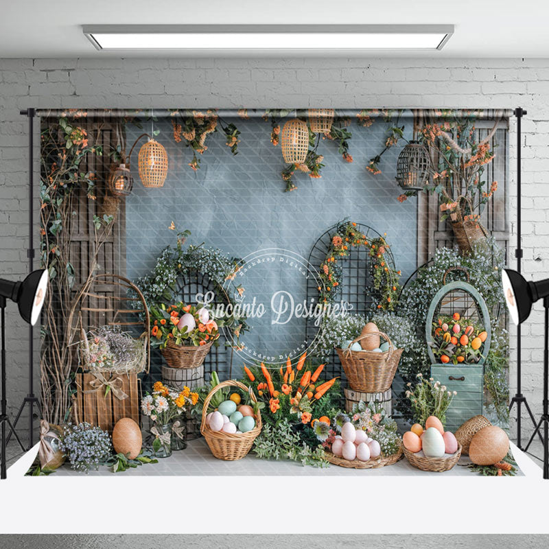 Aperturee - Wooden Door Arch Shelf Easter Egg Photo Backdrop