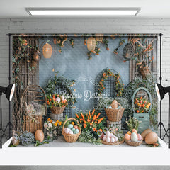 Aperturee - Wooden Door Arch Shelf Easter Egg Photo Backdrop