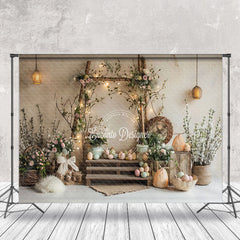 Aperturee - Warm Color Interior Easter Photography Backdrop