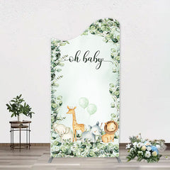 Aperturee - Forest Safari Animals Arch Backdrop For Baby Shower