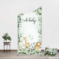 Aperturee - Forest Safari Animals Arch Backdrop For Baby Shower