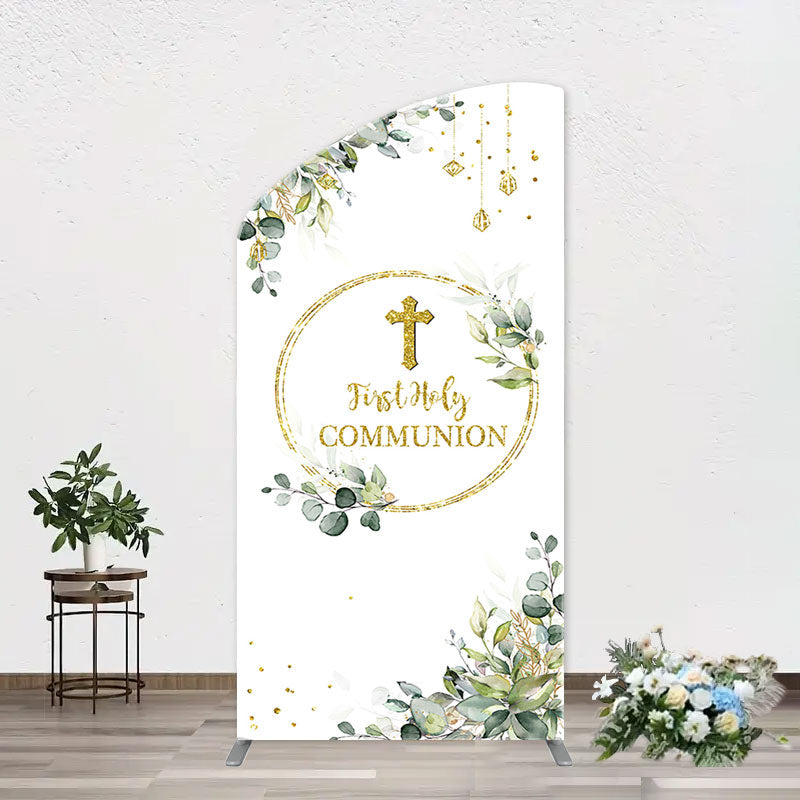 Aperturee - First Communion Cross Spring Arch Baptism Backdrop