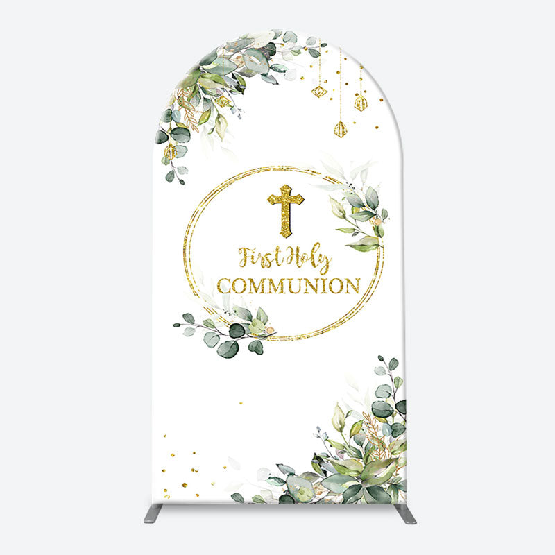 Aperturee - First Communion Cross Spring Arch Baptism Backdrop