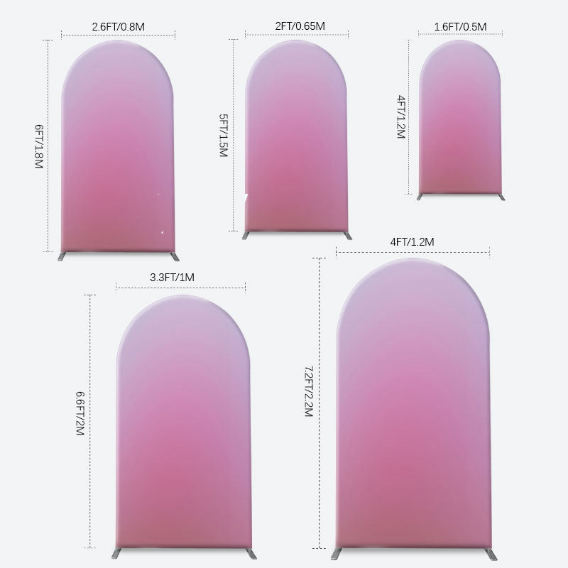 Aperturee - Pure Pink Dim Light Hazy Arch Photography Backdrop