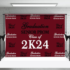 Aperturee - Senior Prom Black White Claret Graduation Backdrop