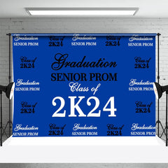 Aperturee - Senior Prom Black White Blue Backdrop For Graduation