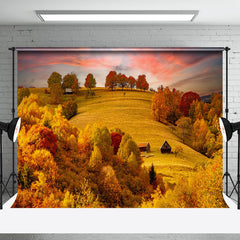 Aperturee - Beautiful Scenery Of Golden Hills In Autumn Backdrop